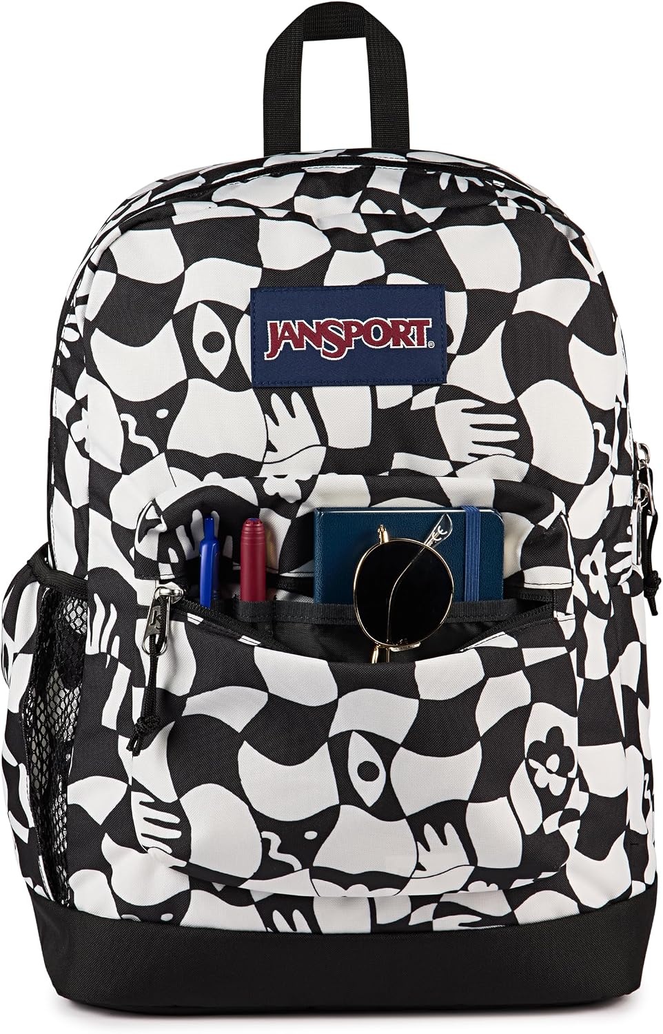 image:imageJanSport Cross Town Plus Backpack Large Main Compartment Side Water Bottle Pocket 15Inch Padded Laptop Sleeve Emerald PoolGravity Check