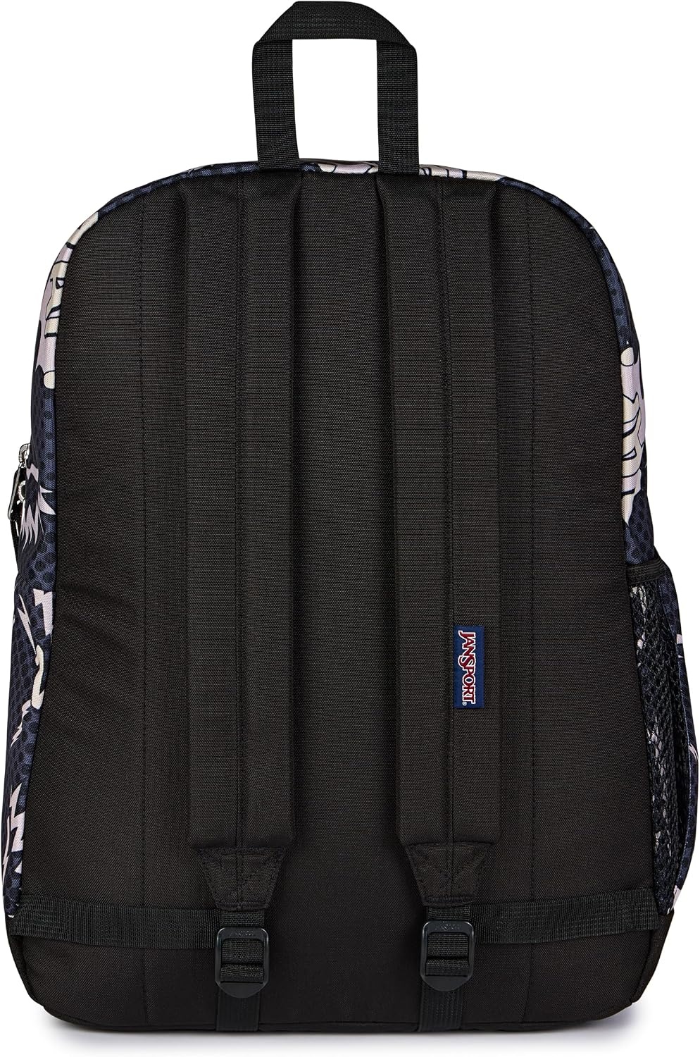 image:imageJanSport Cross Town Plus Backpack Large Main Compartment Side Water Bottle Pocket 15Inch Padded Laptop Sleeve Emerald PoolHigh Voltage BlackGreyCharcoal