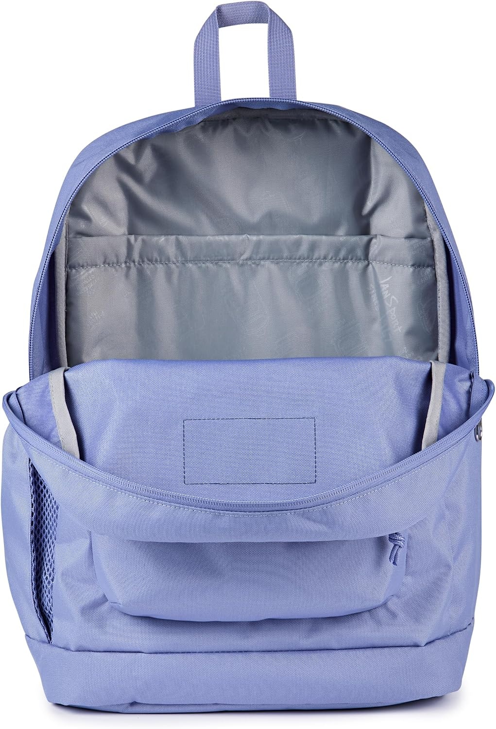 image:imageJanSport Cross Town Plus Backpack Large Main Compartment Side Water Bottle Pocket 15Inch Padded Laptop Sleeve Emerald PoolLavender Ash