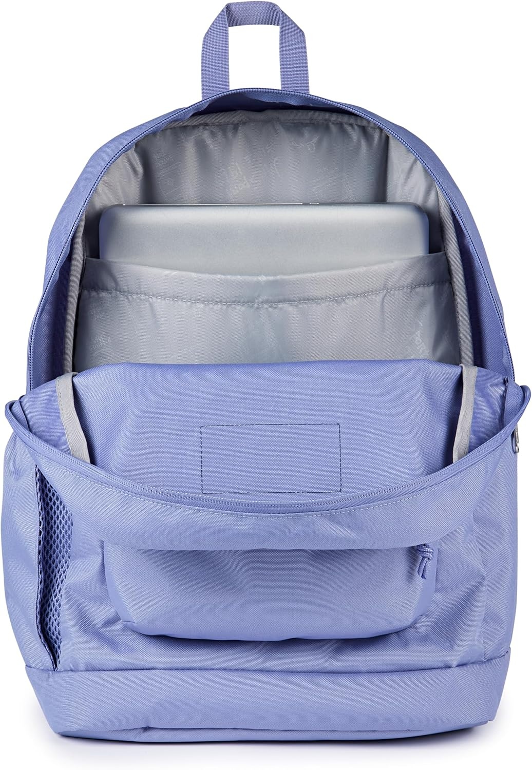 image:imageJanSport Cross Town Plus Backpack Large Main Compartment Side Water Bottle Pocket 15Inch Padded Laptop Sleeve Emerald PoolLavender Ash