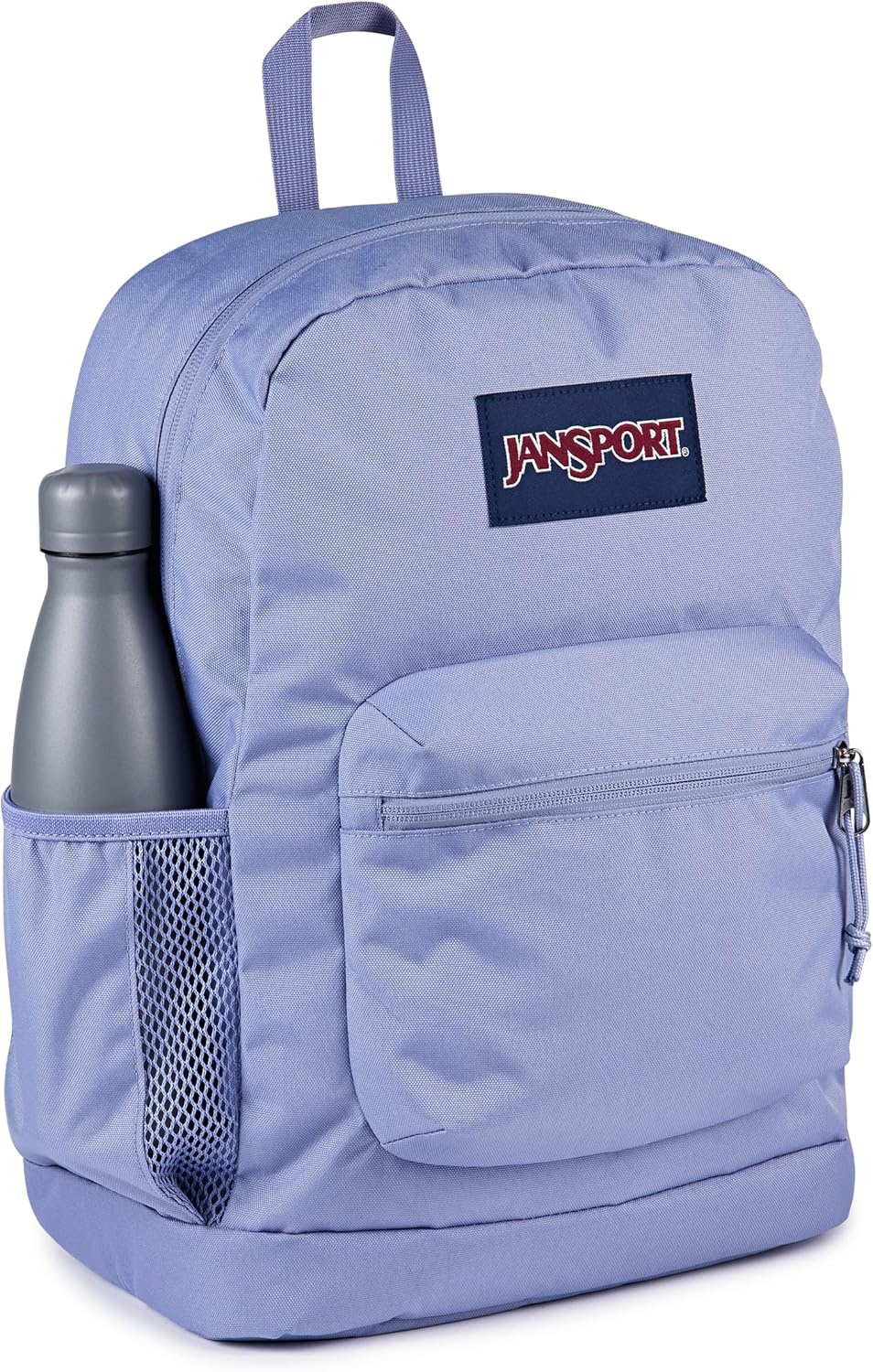 image:imageJanSport Cross Town Plus Backpack Large Main Compartment Side Water Bottle Pocket 15Inch Padded Laptop Sleeve Emerald PoolLavender Ash