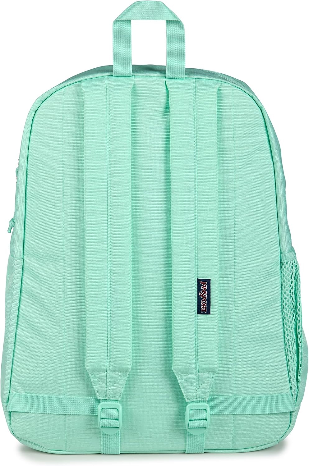 image:imageJanSport Cross Town Plus Backpack Large Main Compartment Side Water Bottle Pocket 15Inch Padded Laptop Sleeve Emerald PoolMagic Mint
