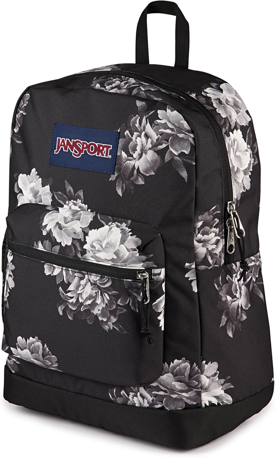 image:imageJanSport Cross Town Plus Backpack Large Main Compartment Side Water Bottle Pocket 15Inch Padded Laptop Sleeve Emerald PoolMagnolia Mirage