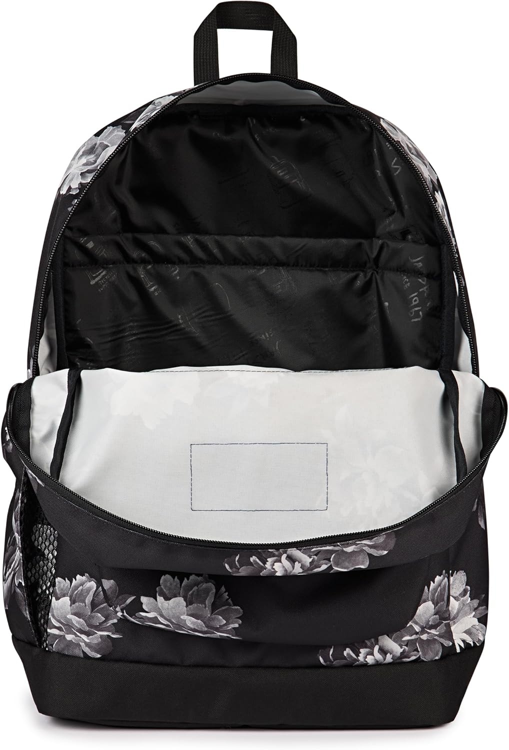image:imageJanSport Cross Town Plus Backpack Large Main Compartment Side Water Bottle Pocket 15Inch Padded Laptop Sleeve Emerald PoolMagnolia Mirage
