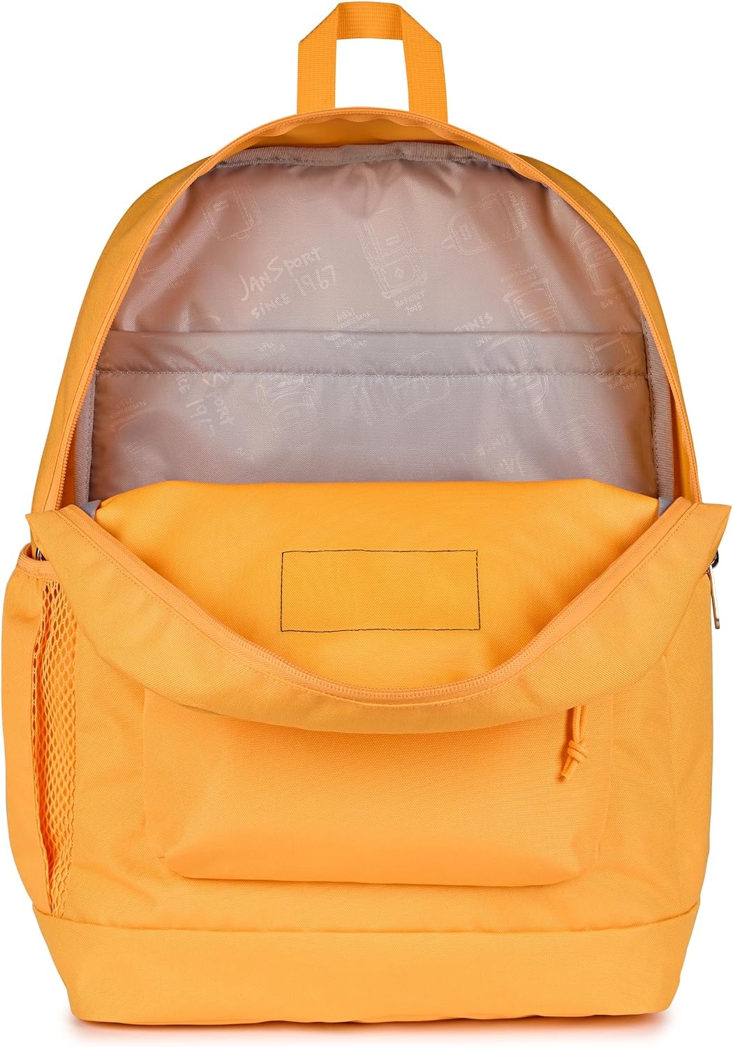 image:imageJanSport Cross Town Plus Backpack Large Main Compartment Side Water Bottle Pocket 15Inch Padded Laptop Sleeve Emerald PoolOrange Soda