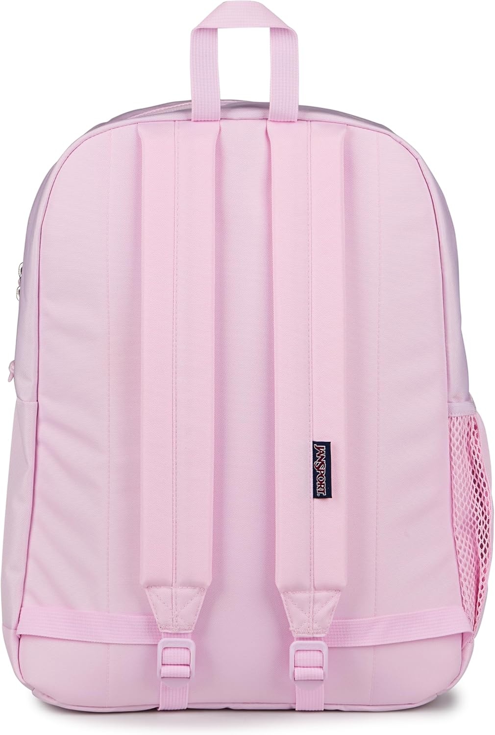 image:imageJanSport Cross Town Plus Backpack Large Main Compartment Side Water Bottle Pocket 15Inch Padded Laptop Sleeve Emerald PoolPink Ice