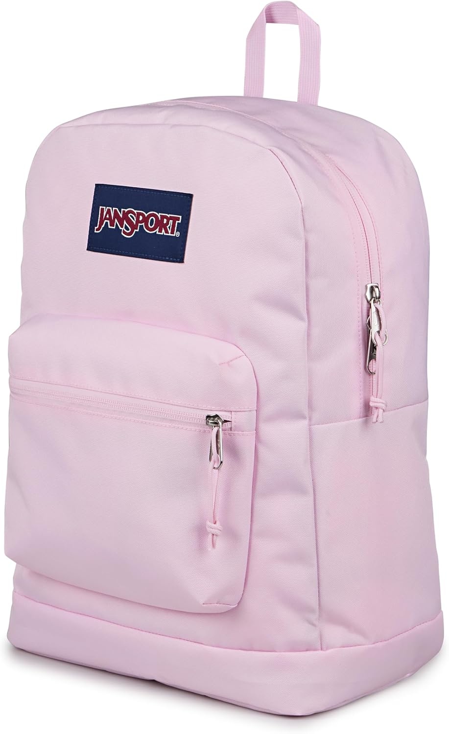 image:imageJanSport Cross Town Plus Backpack Large Main Compartment Side Water Bottle Pocket 15Inch Padded Laptop Sleeve Emerald PoolPink Ice
