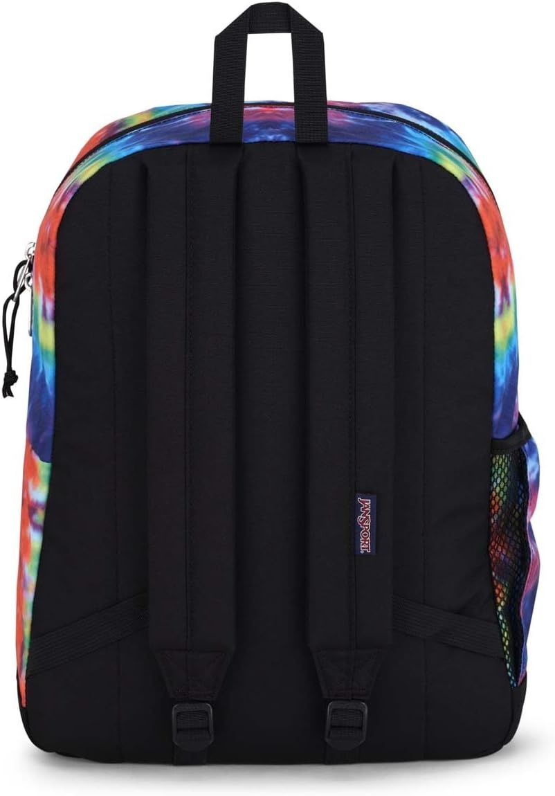 image:imageJanSport Cross Town Plus Backpack Large Main Compartment Side Water Bottle Pocket 15Inch Padded Laptop Sleeve Emerald PoolRedMulti Hippie Days