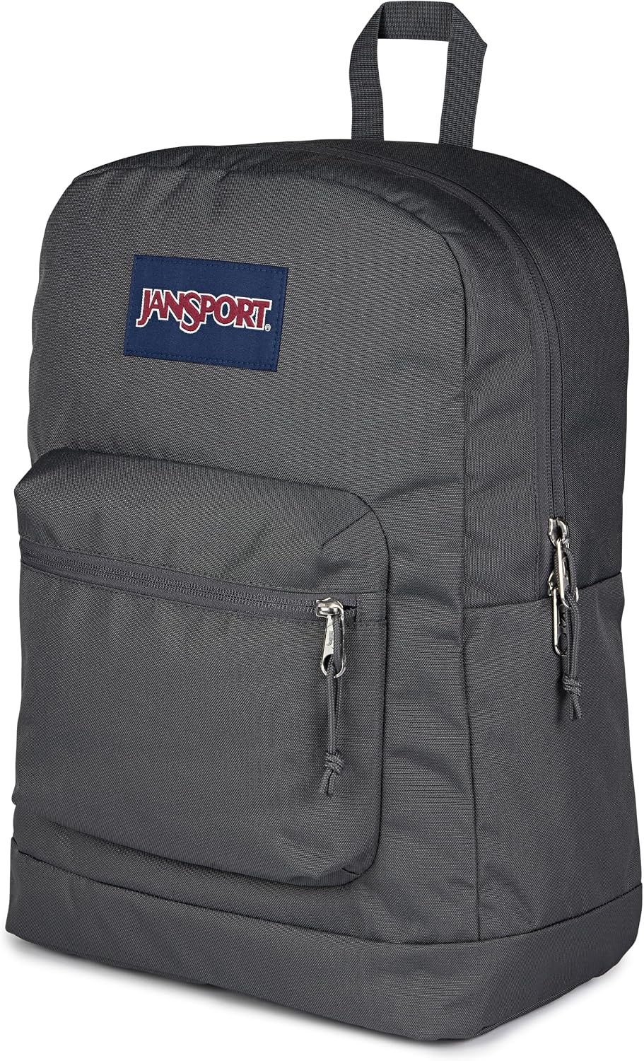 image:imageJanSport Cross Town Plus Backpack Large Main Compartment Side Water Bottle Pocket 15Inch Padded Laptop Sleeve Emerald PoolSmokey Grit