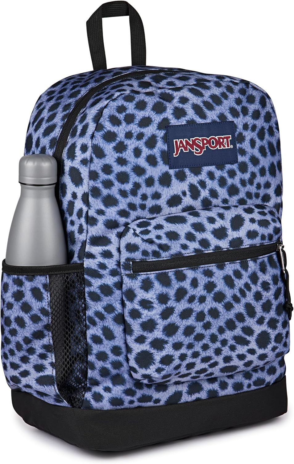 image:imageJanSport Cross Town Plus Backpack Large Main Compartment Side Water Bottle Pocket 15Inch Padded Laptop Sleeve Emerald PoolSurreal Spots