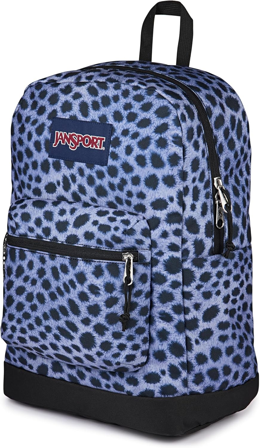 image:imageJanSport Cross Town Plus Backpack Large Main Compartment Side Water Bottle Pocket 15Inch Padded Laptop Sleeve Emerald PoolSurreal Spots