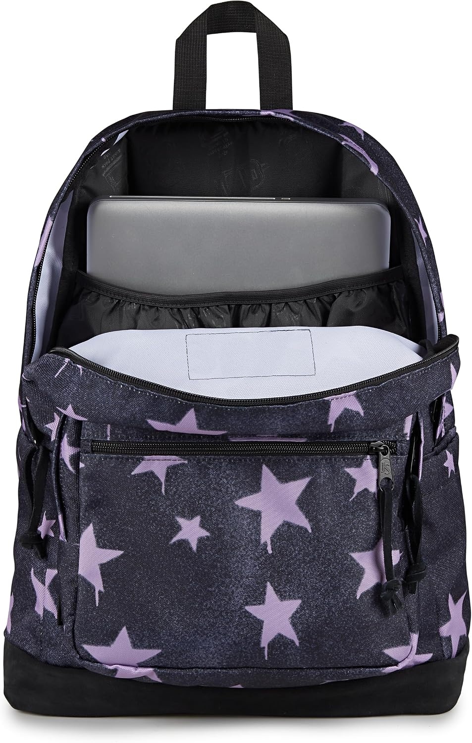 image:imageJanSport Right Pack Backpack Durable Daypack with Padded 15 Laptop Sleeve Spacious Main Compartment amp Integrated Water Bottle Pocket Sprayed Stars Pastel LilacSprayed Stars Pastel Lilac