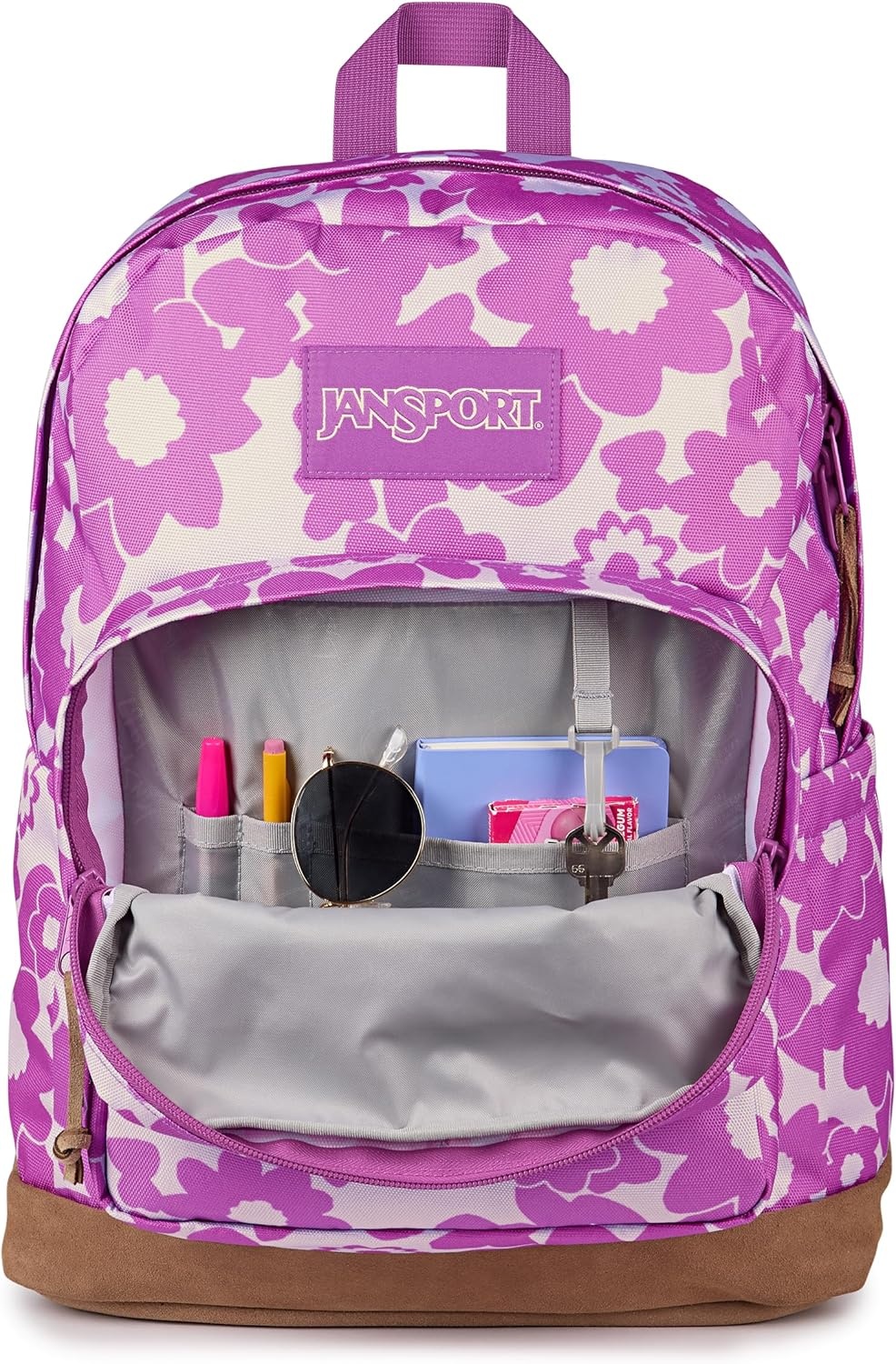image:imageJanSport Right Pack Backpack Durable Daypack with Padded 15 Laptop Sleeve Spacious Main Compartment amp Integrated Water Bottle Pocket Sprayed Stars Pastel LilacBlossom Bae Pink