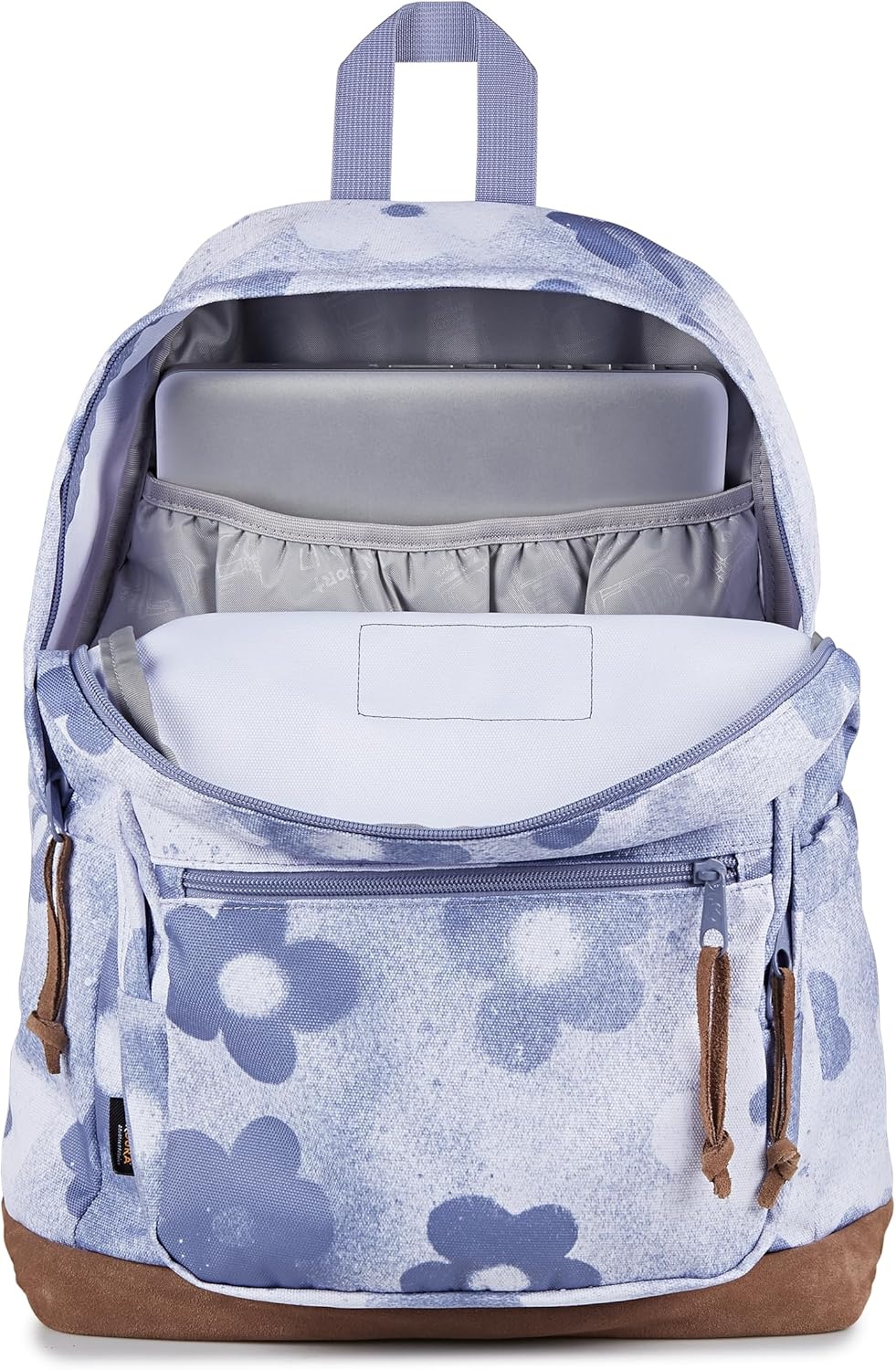 image:imageJanSport Right Pack Backpack Durable Daypack with Padded 15 Laptop Sleeve Spacious Main Compartment amp Integrated Water Bottle Pocket Sprayed Stars Pastel LilacGraffitied