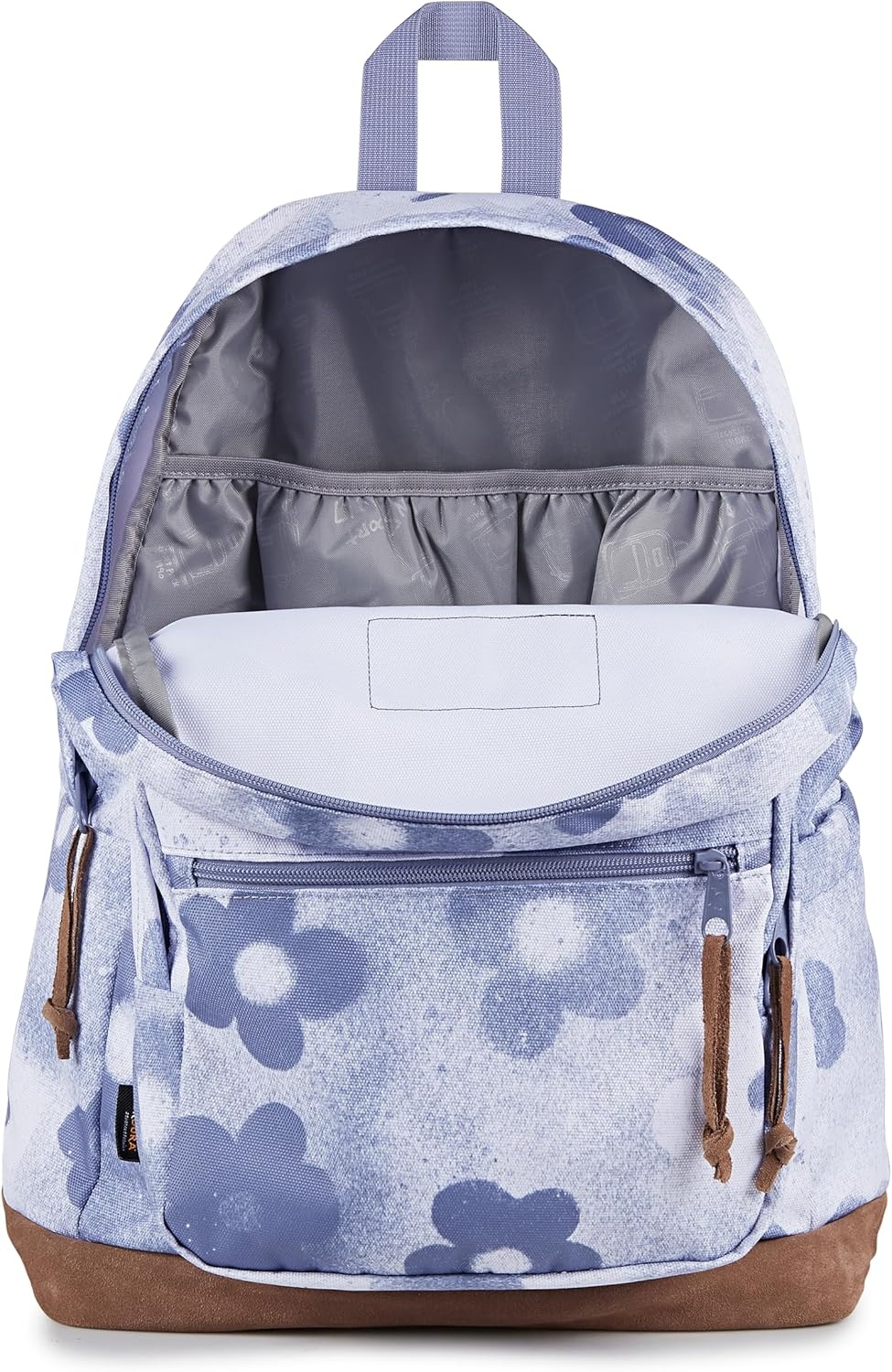 image:imageJanSport Right Pack Backpack Durable Daypack with Padded 15 Laptop Sleeve Spacious Main Compartment amp Integrated Water Bottle Pocket Sprayed Stars Pastel LilacGraffitied