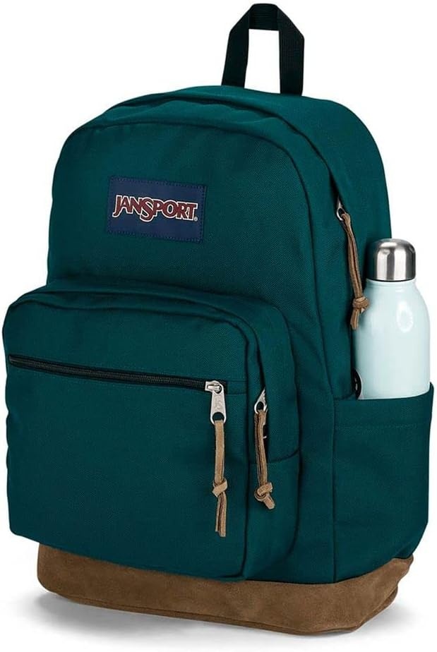 image:imageJanSport Right Pack Backpack Durable Daypack with Padded 15 Laptop Sleeve Spacious Main Compartment amp Integrated Water Bottle Pocket Sprayed Stars Pastel LilacDeep Juniper
