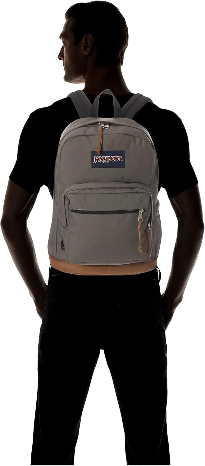 image:imageJanSport Right Pack Backpack Durable Daypack with Padded 15 Laptop Sleeve Spacious Main Compartment amp Integrated Water Bottle Pocket Sprayed Stars Pastel LilacGraphite Grey