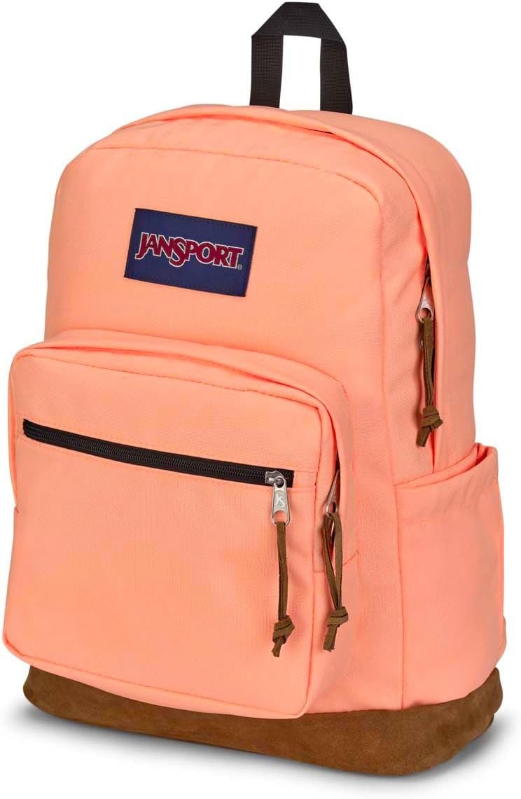 image:imageJanSport Right Pack Backpack Durable Daypack with Padded 15 Laptop Sleeve Spacious Main Compartment amp Integrated Water Bottle Pocket Sprayed Stars Pastel LilacPeach Neon