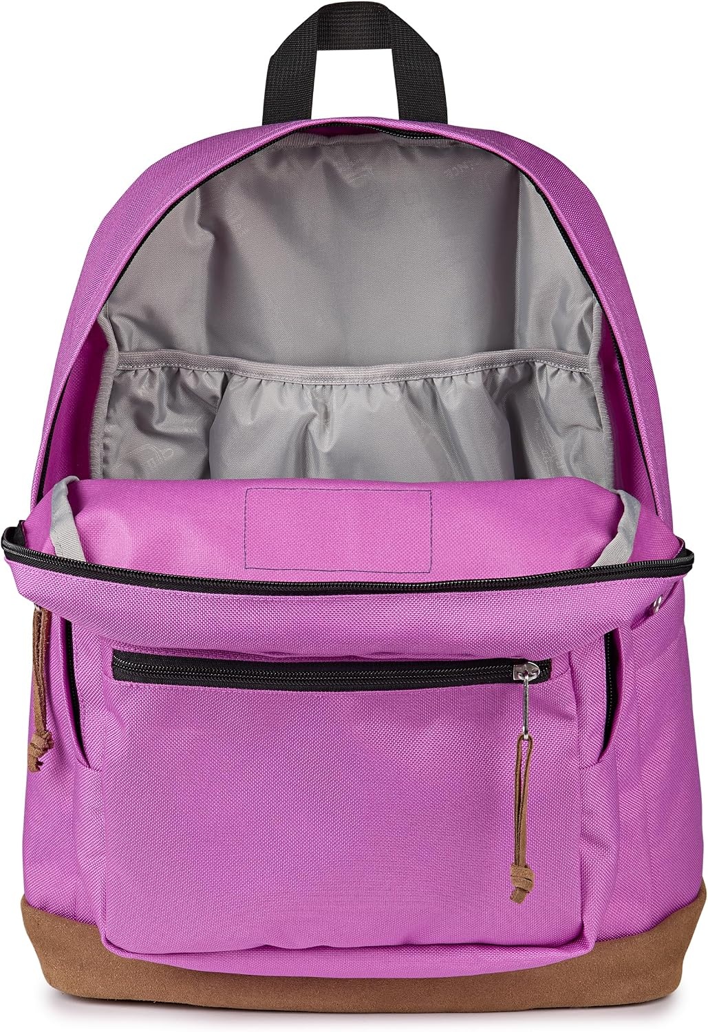 image:imageJanSport Right Pack Backpack Durable Daypack with Padded 15 Laptop Sleeve Spacious Main Compartment amp Integrated Water Bottle Pocket Sprayed Stars Pastel LilacDigital Fuchsia