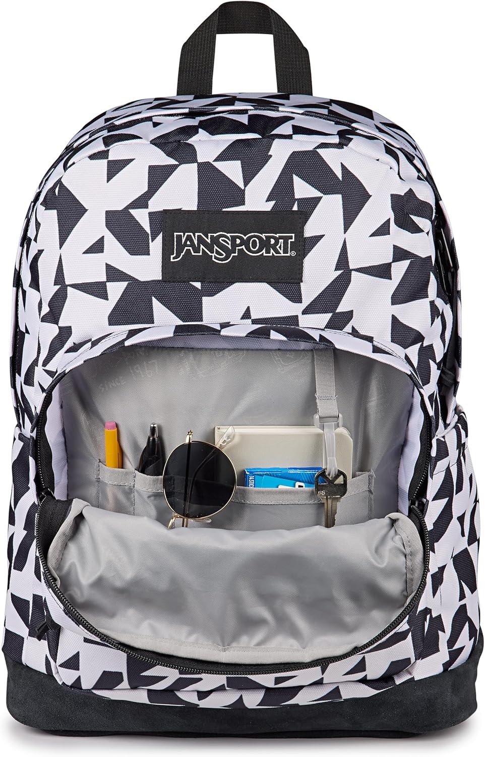 image:imageJanSport Right Pack Backpack Durable Daypack with Padded 15 Laptop Sleeve Spacious Main Compartment amp Integrated Water Bottle Pocket Sprayed Stars Pastel LilacGroovy Grids