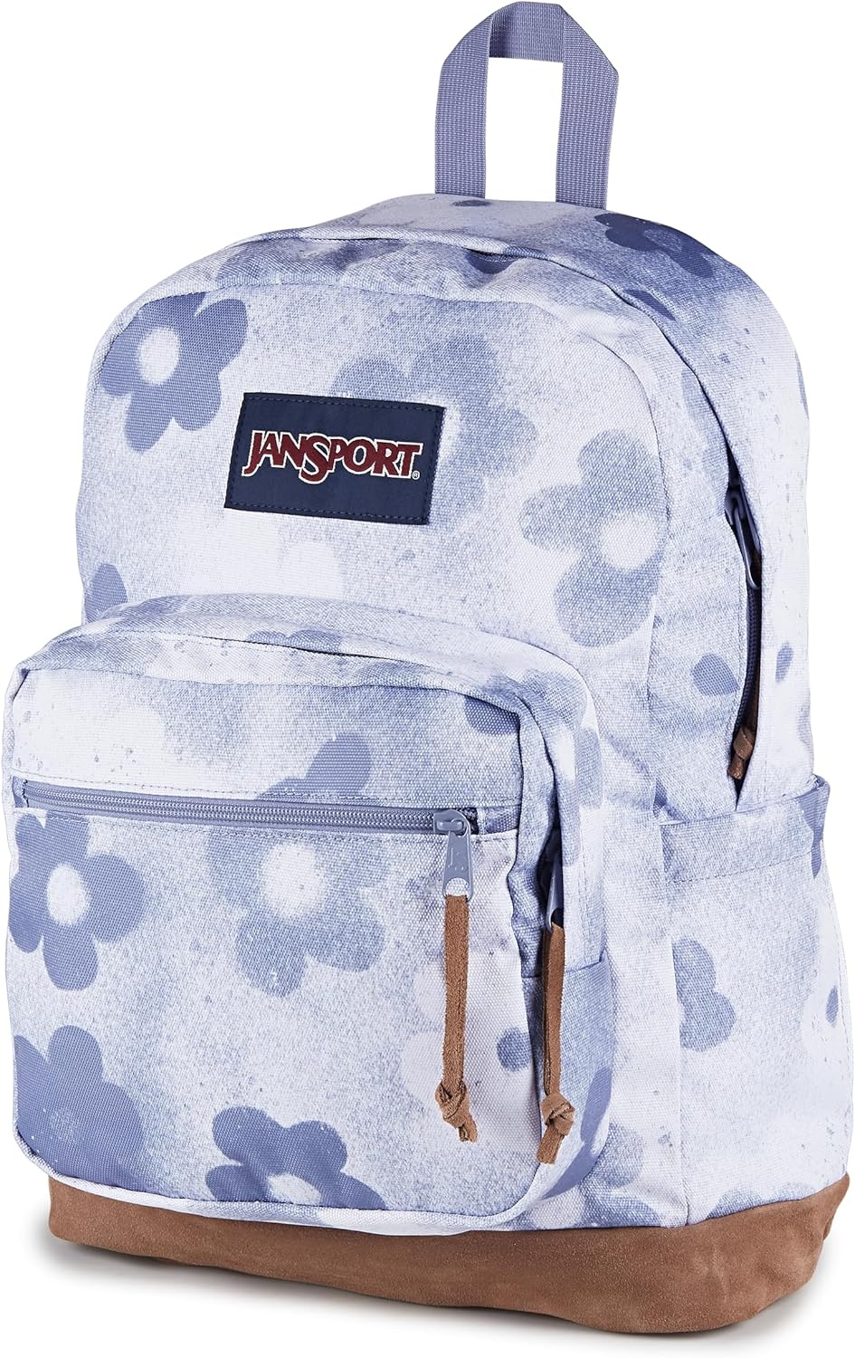 image:imageJanSport Right Pack Backpack Durable Daypack with Padded 15 Laptop Sleeve Spacious Main Compartment amp Integrated Water Bottle Pocket Sprayed Stars Pastel LilacGraffitied