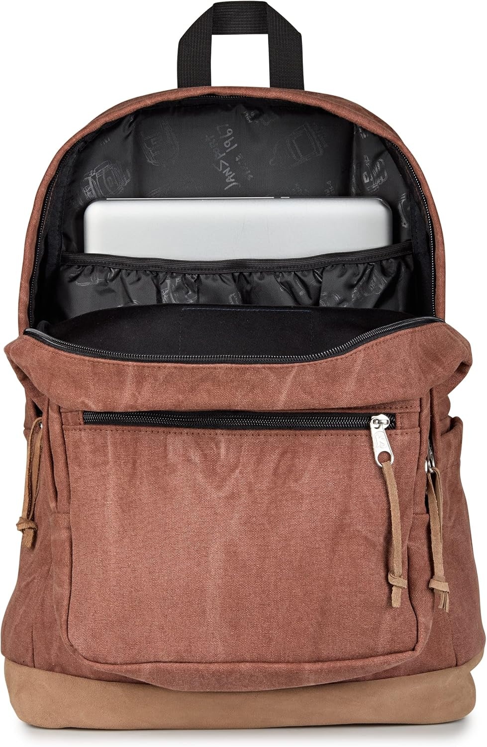 image:imageJanSport Right Pack Expressions Backpack Travel Work or Laptop Bag Curry CorduroyAged Canvas BrownLt BrnDk Brown