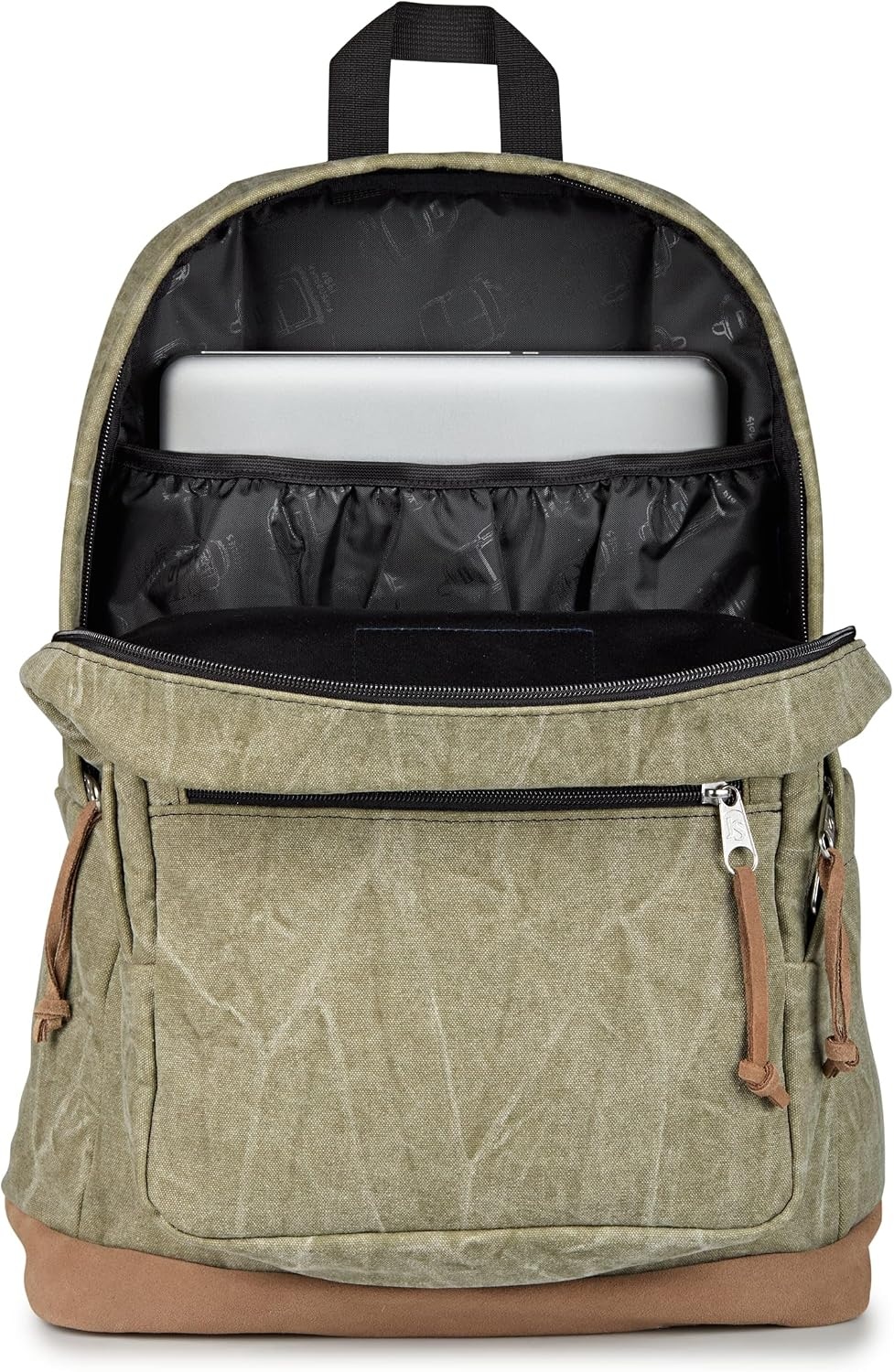 image:imageJanSport Right Pack Expressions Backpack Travel Work or Laptop Bag Curry CorduroyAged Canvas GreenLt GreenBrown
