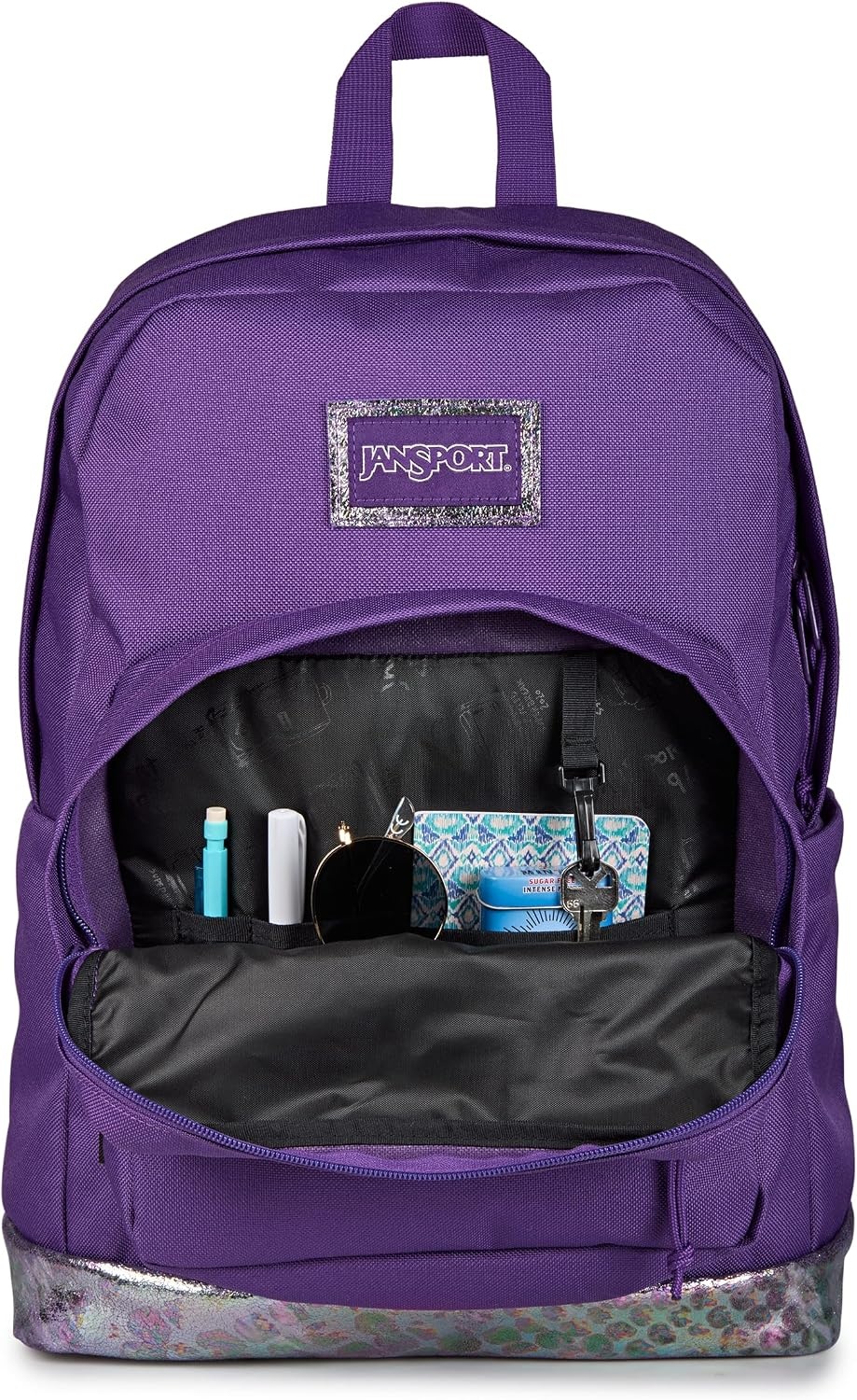 image:imageJanSport Right Pack Expressions Backpack Travel Work or Laptop Bag Curry CorduroyBog Glam Suede Grape JellyPurplePink