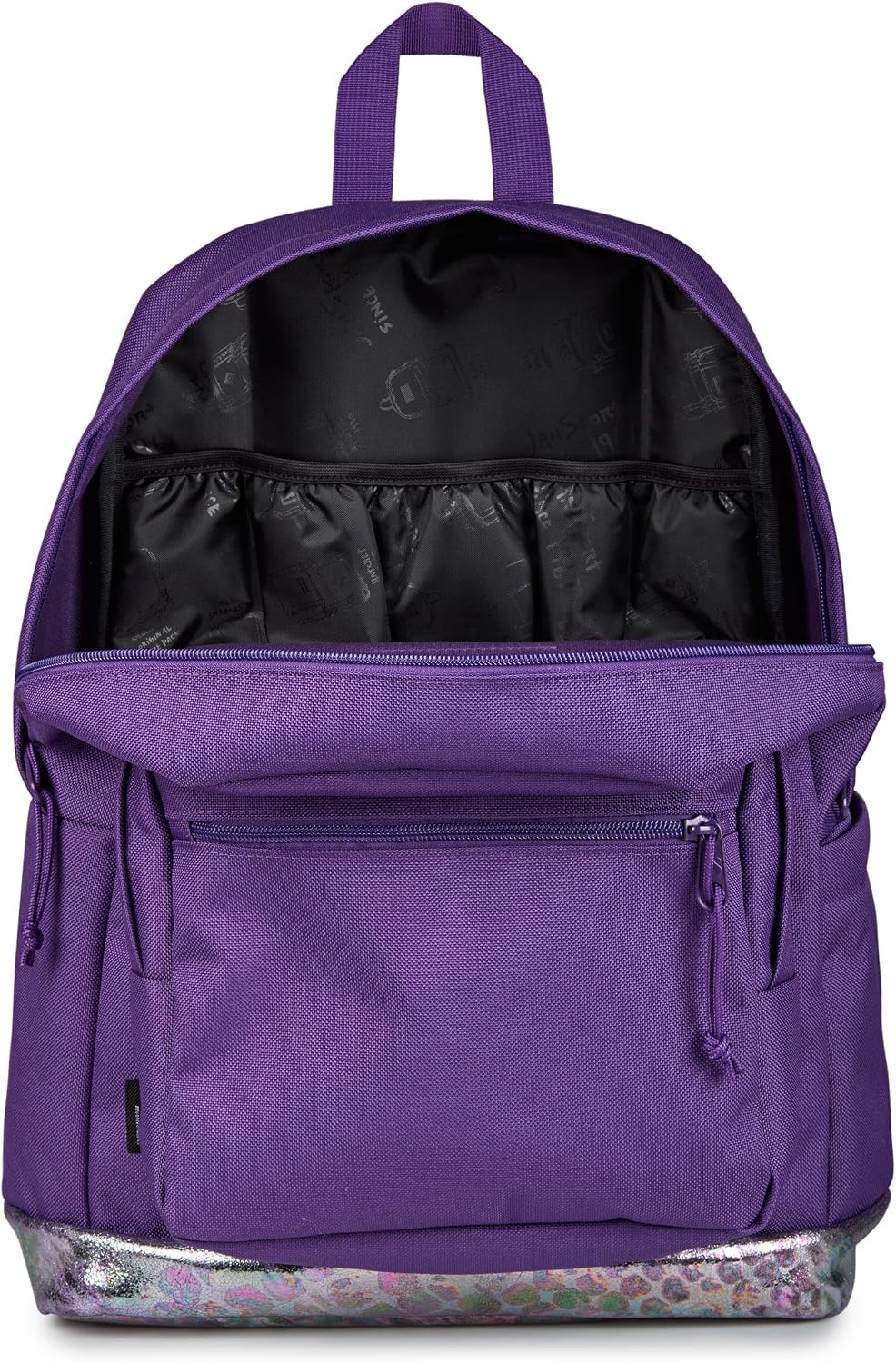 image:imageJanSport Right Pack Expressions Backpack Travel Work or Laptop Bag Curry CorduroyBog Glam Suede Grape JellyPurplePink
