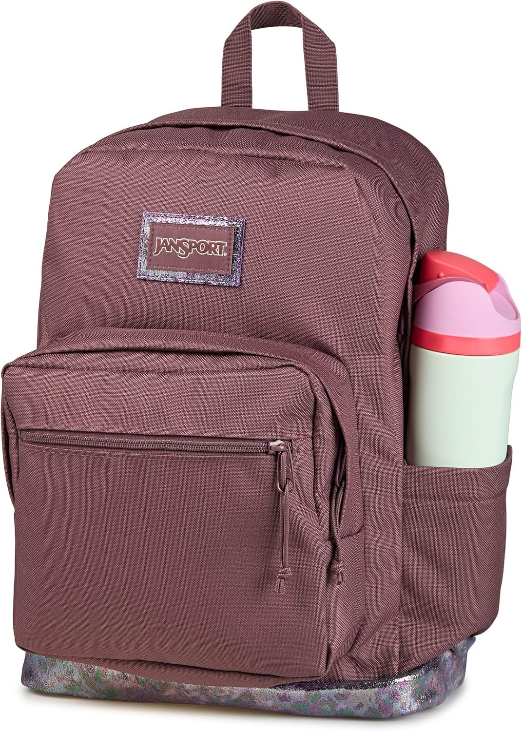 image:imageJanSport Right Pack Expressions Backpack Travel Work or Laptop Bag Curry CorduroyBog Glam Suede Mahogany HazeBrnPink