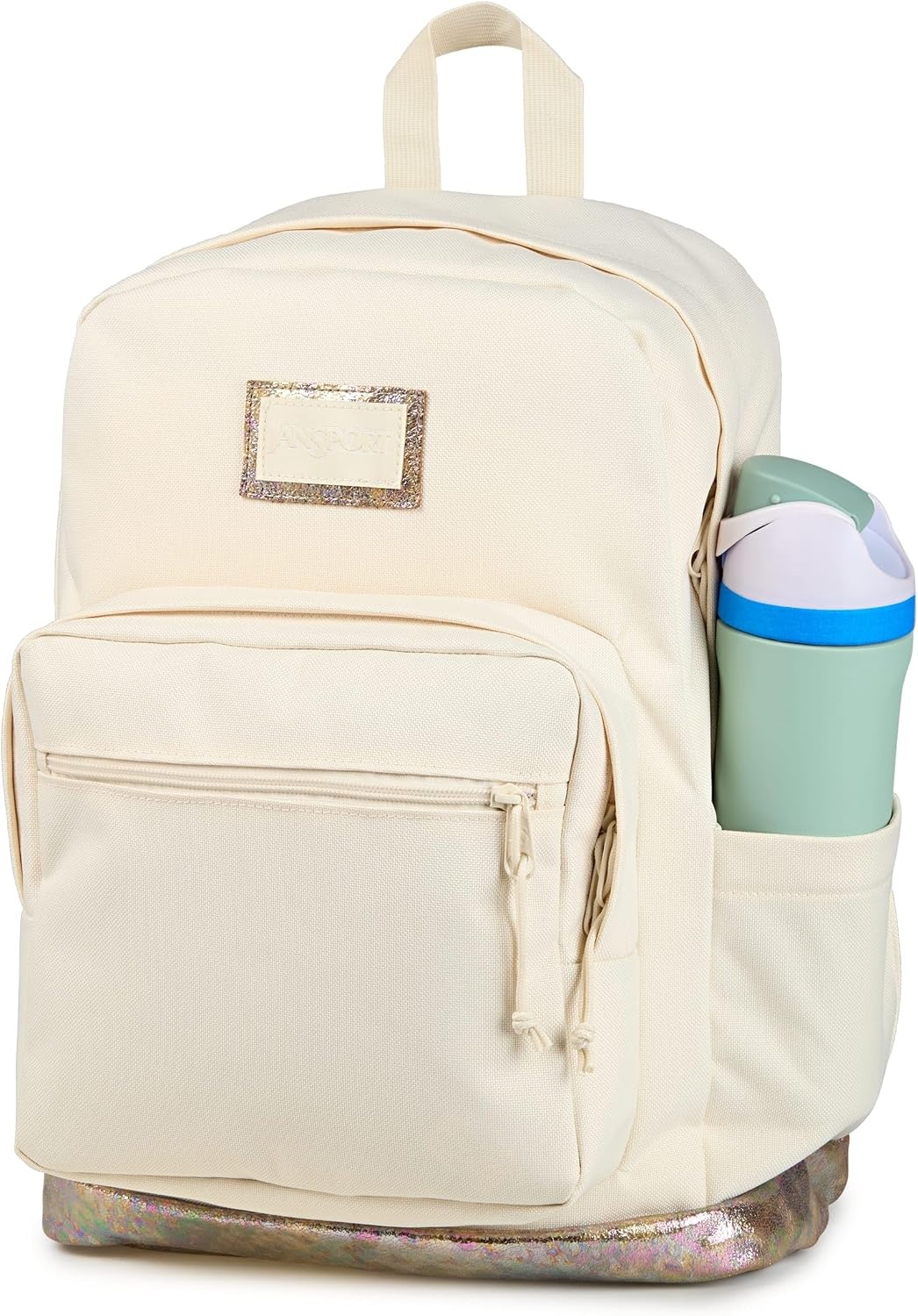 image:imageJanSport Right Pack Expressions Backpack Travel Work or Laptop Bag Curry CorduroyBog Glam Suede Moon FlowerBrown