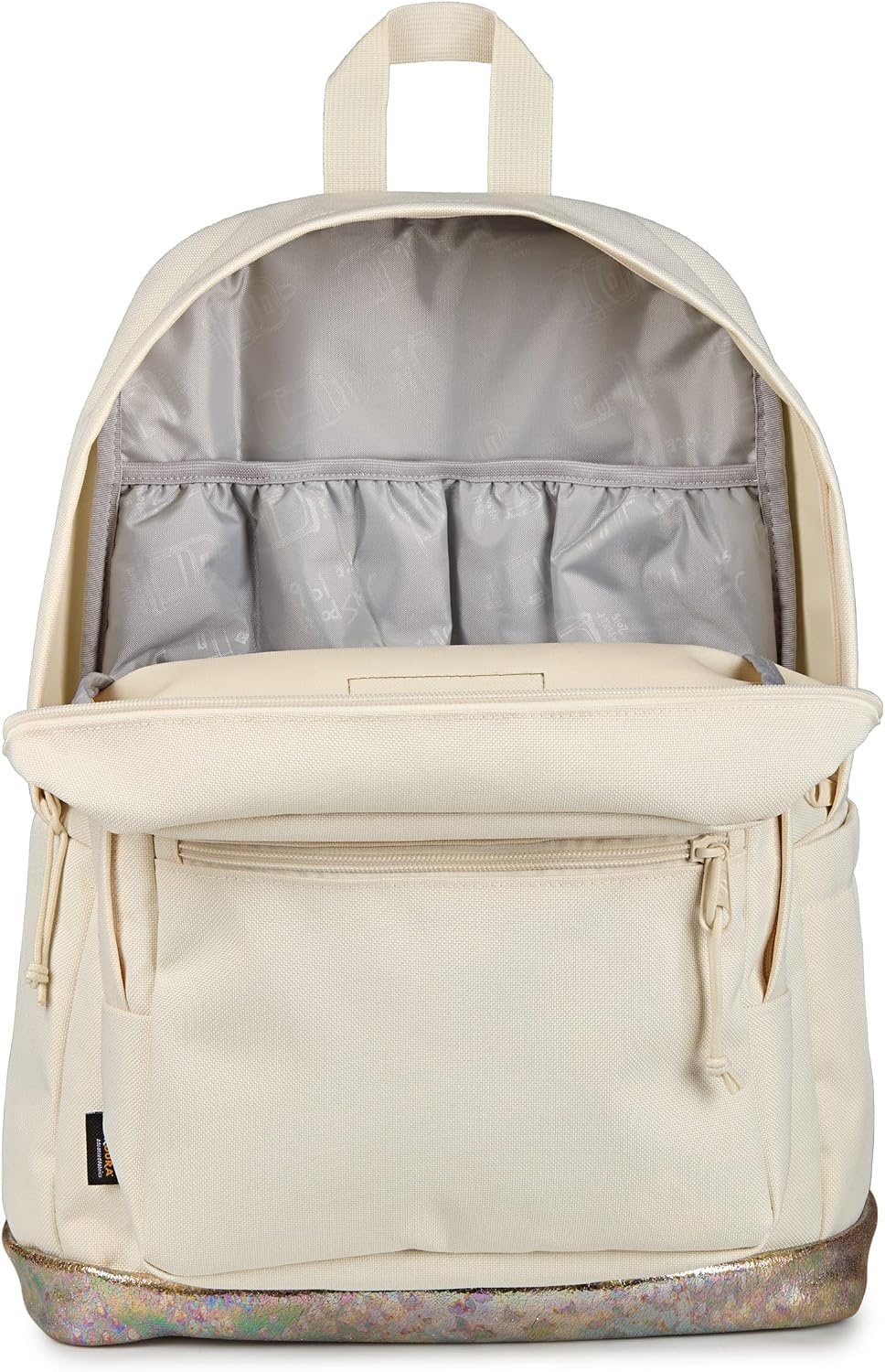 image:imageJanSport Right Pack Expressions Backpack Travel Work or Laptop Bag Curry CorduroyBog Glam Suede Moon FlowerBrown
