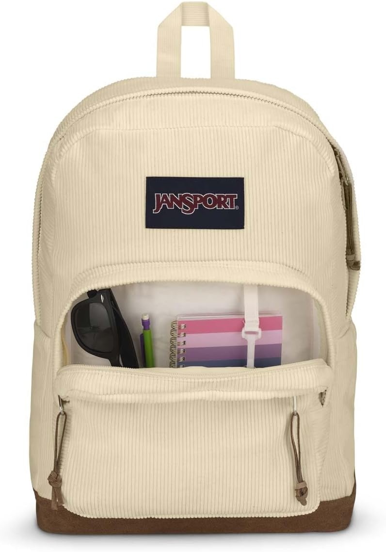 image:imageJanSport Right Pack Expressions Backpack Travel Work or Laptop Bag Curry CorduroyCoconut Corduroy