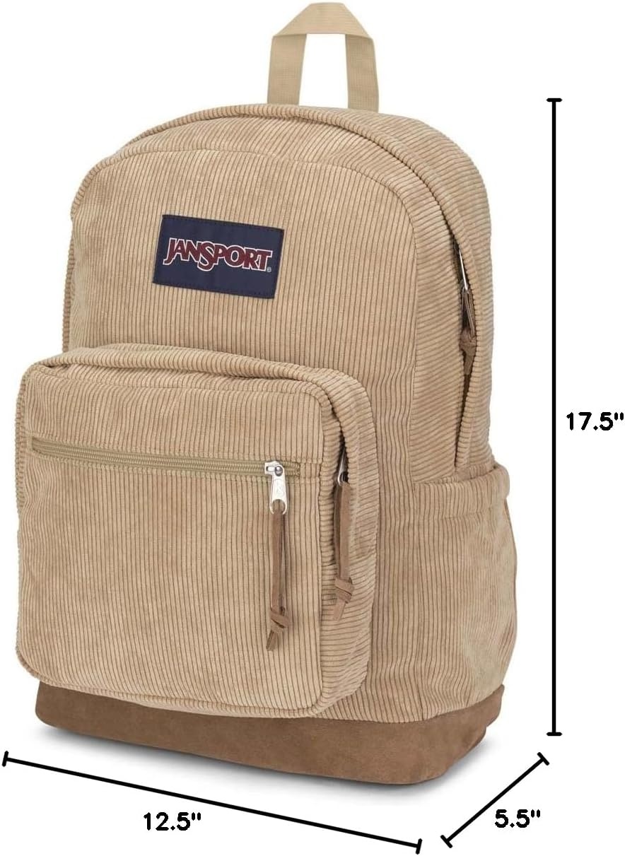 image:imageJanSport Right Pack Expressions Backpack Travel Work or Laptop Bag Curry CorduroyCurry Corduroy