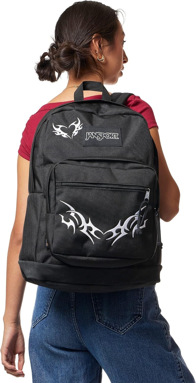 image:imageJanSport Right Pack Expressions Backpack Travel Work or Laptop Bag Curry CorduroyCyber Sigil BlackCreamBlack