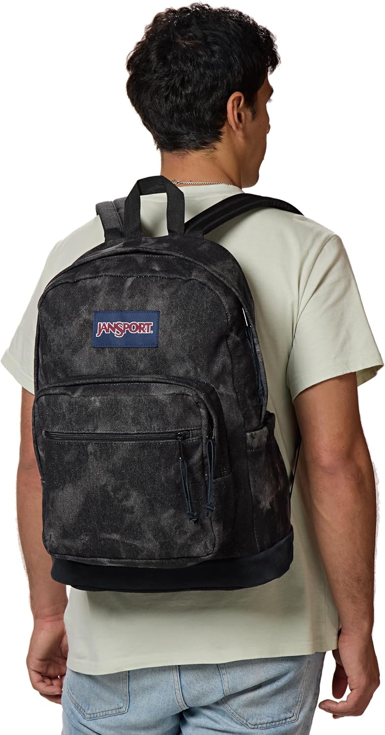image:imageJanSport Right Pack Expressions Backpack Travel Work or Laptop Bag Curry CorduroyDenim Wash Black