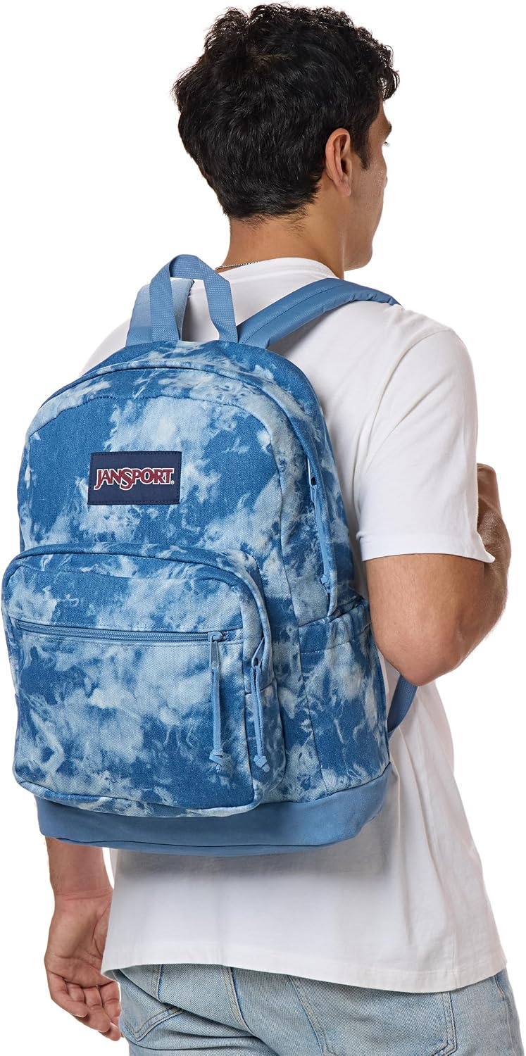 image:imageJanSport Right Pack Expressions Backpack Travel Work or Laptop Bag Curry CorduroyDenim Wash Blue