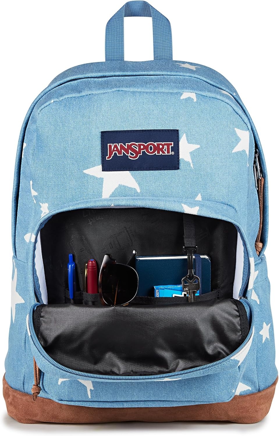 image:imageJanSport Right Pack Expressions Backpack Travel Work or Laptop Bag Curry CorduroyDischarge Denim Star