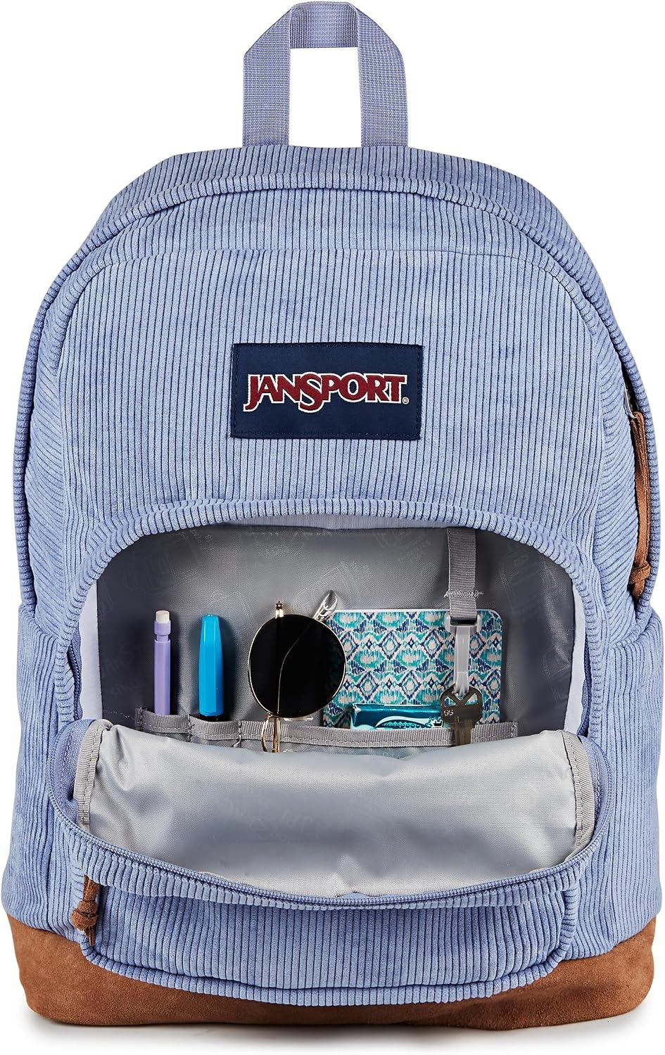 image:imageJanSport Right Pack Expressions Backpack Travel Work or Laptop Bag Curry CorduroyLavender Ash Corduroy