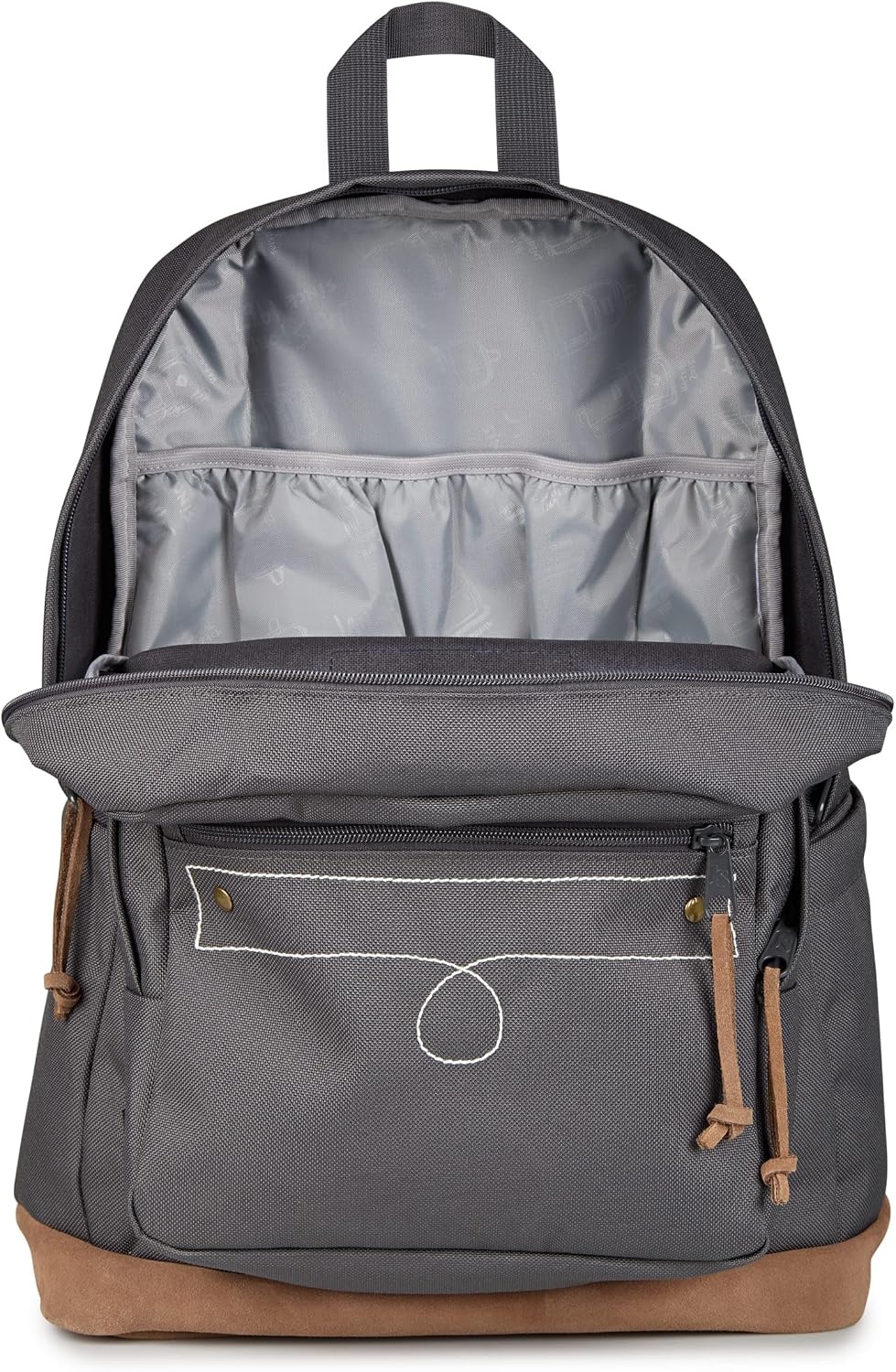 image:imageJanSport Right Pack Expressions Backpack Travel Work or Laptop Bag Curry CorduroyWestbound Embroidery Smokey GritOxfordTan