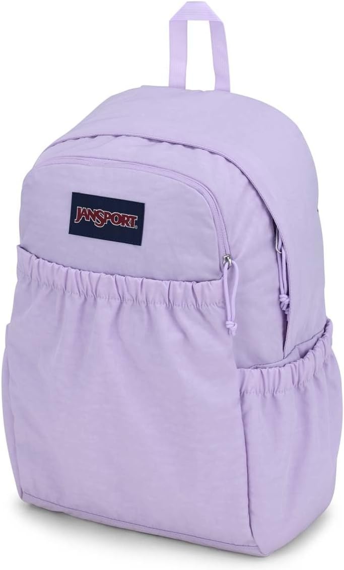 image:imageJanSport Slouch Pack Fully Padded Back Panel Comfortable and Ideal Storage Basic BrownPastel Lilac