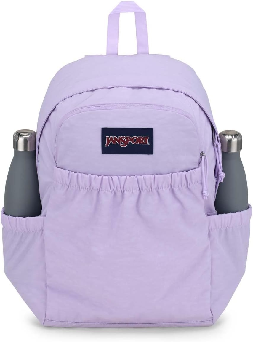 image:imageJanSport Slouch Pack Fully Padded Back Panel Comfortable and Ideal Storage Basic BrownPastel Lilac