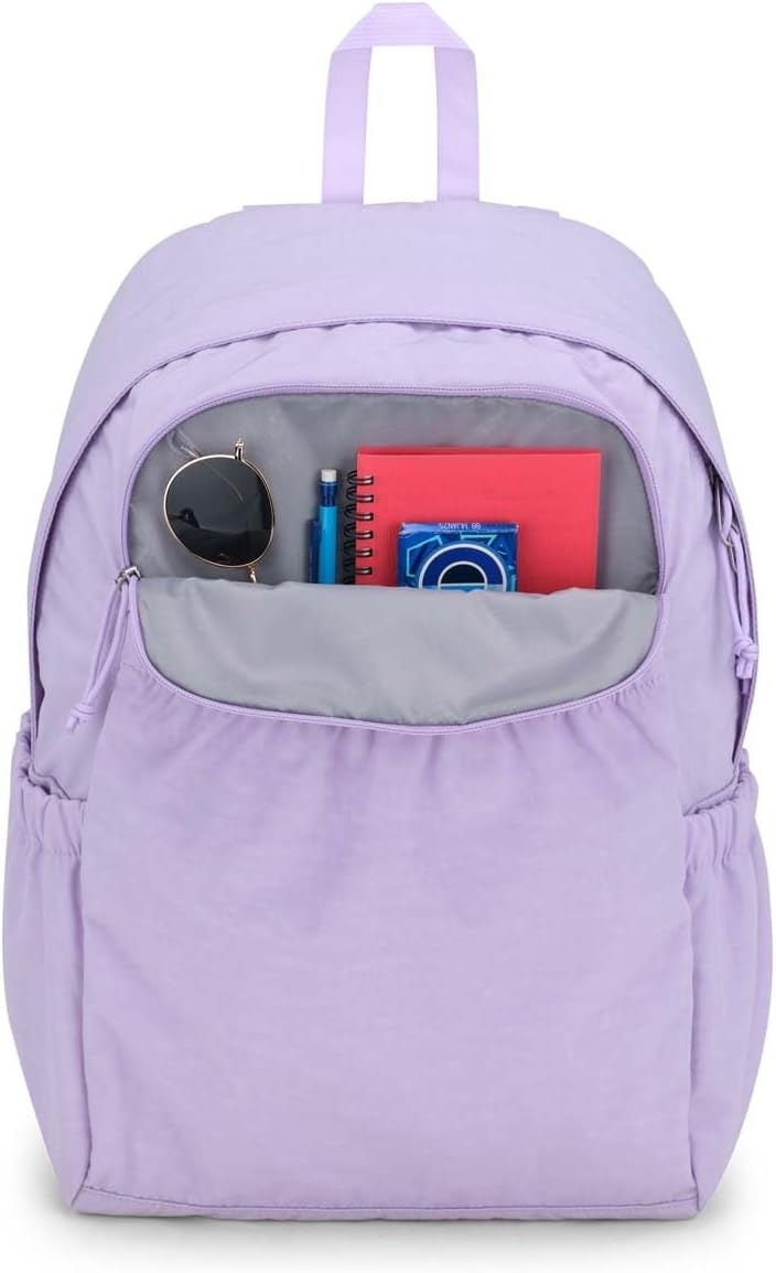 image:imageJanSport Slouch Pack Fully Padded Back Panel Comfortable and Ideal Storage Basic BrownPastel Lilac