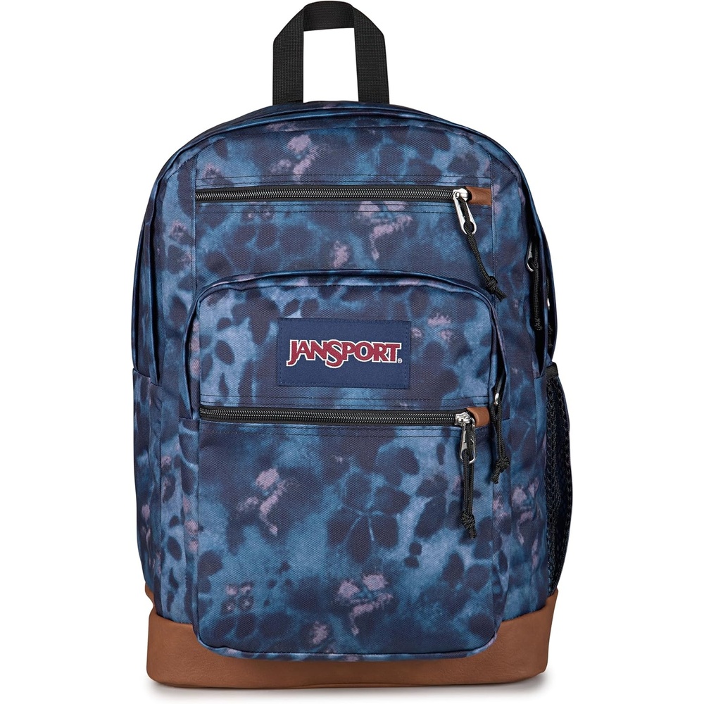 image:imageJanSport Cool Backpack with 15inch Laptop Sleeve Large Computer Bag Rucksack with 2 Compartments Ergonomic Straps Russet RedGhostly Florals NavyPurplePink