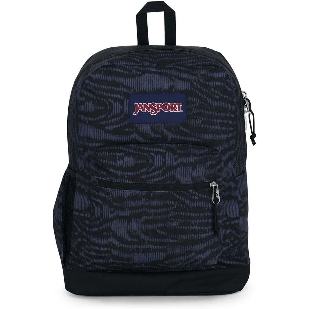 image:imageJanSport Cross Town Plus Backpack Large Main Compartment Side Water Bottle Pocket 15Inch Padded Laptop Sleeve Emerald PoolAbstract Animal