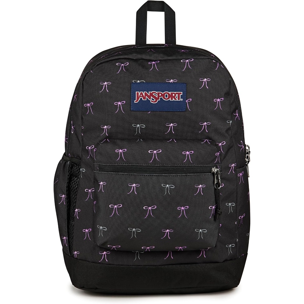 image:imageJanSport Cross Town Plus Backpack Large Main Compartment Side Water Bottle Pocket 15Inch Padded Laptop Sleeve Emerald PoolBad Bows