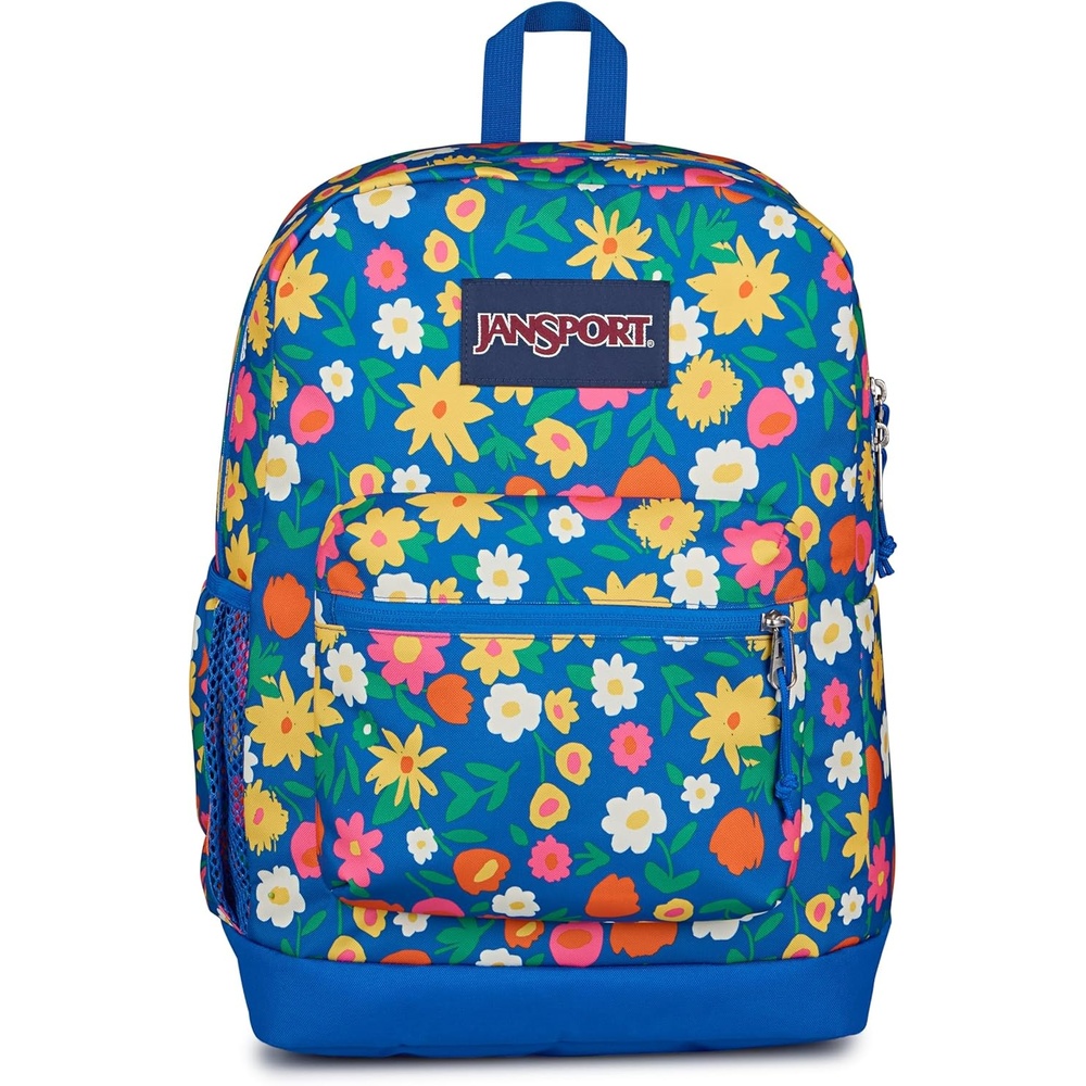 image:imageJanSport Cross Town Plus Backpack Large Main Compartment Side Water Bottle Pocket 15Inch Padded Laptop Sleeve Emerald PoolFlower Market