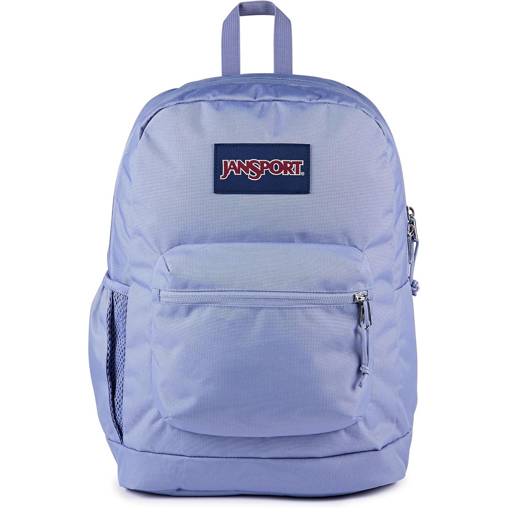 image:imageJanSport Cross Town Plus Backpack Large Main Compartment Side Water Bottle Pocket 15Inch Padded Laptop Sleeve Emerald PoolLavender Ash