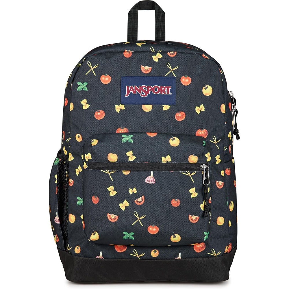 image:imageJanSport Cross Town Plus Backpack Large Main Compartment Side Water Bottle Pocket 15Inch Padded Laptop Sleeve Emerald PoolPasta Party