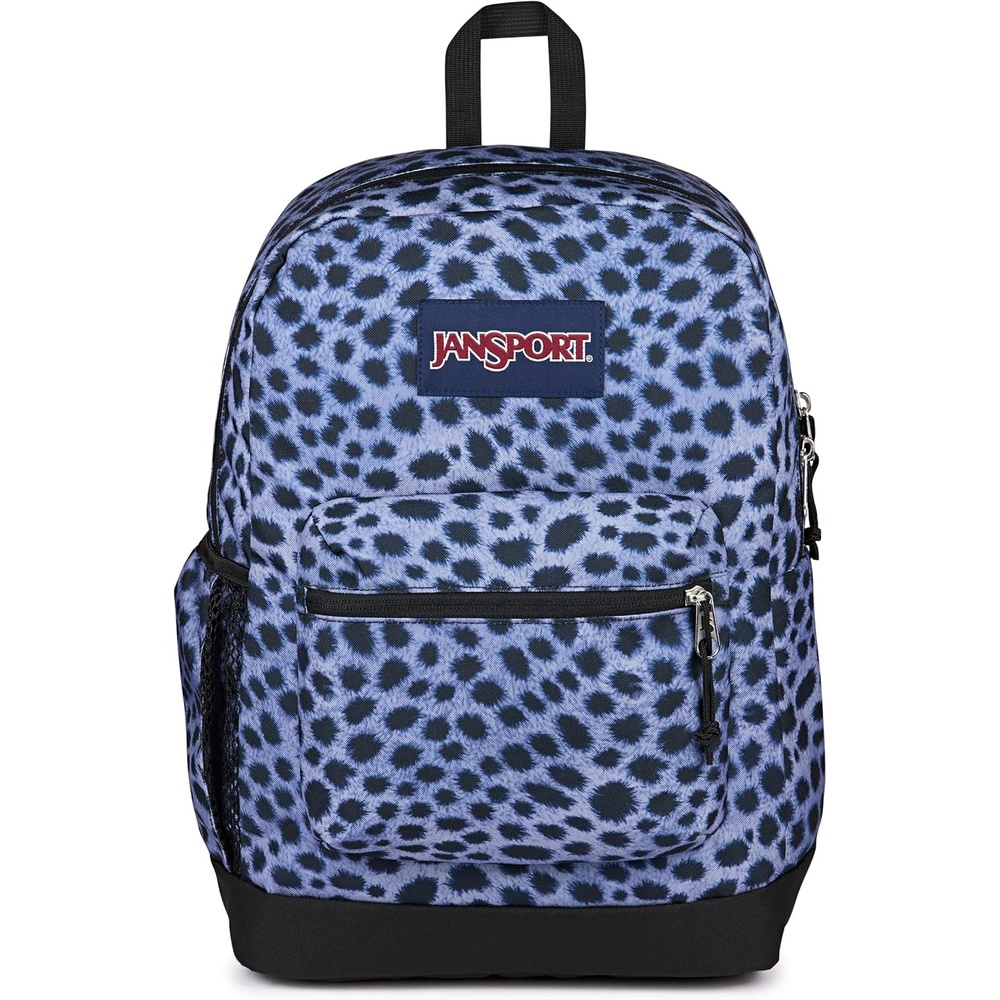image:imageJanSport Cross Town Plus Backpack Large Main Compartment Side Water Bottle Pocket 15Inch Padded Laptop Sleeve Emerald PoolSurreal Spots